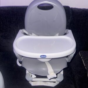 Chicco Gray and White Booster Seat